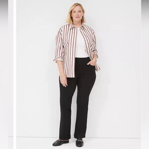 NWT Lane Bryant women’s plus size 28S Pull-On Ponte Boot Pant in black